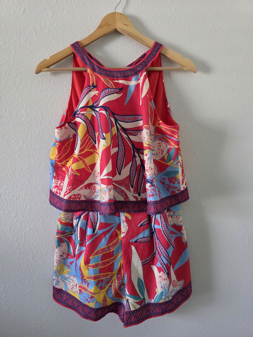Flying Tomato Romper Tropical Print Romper